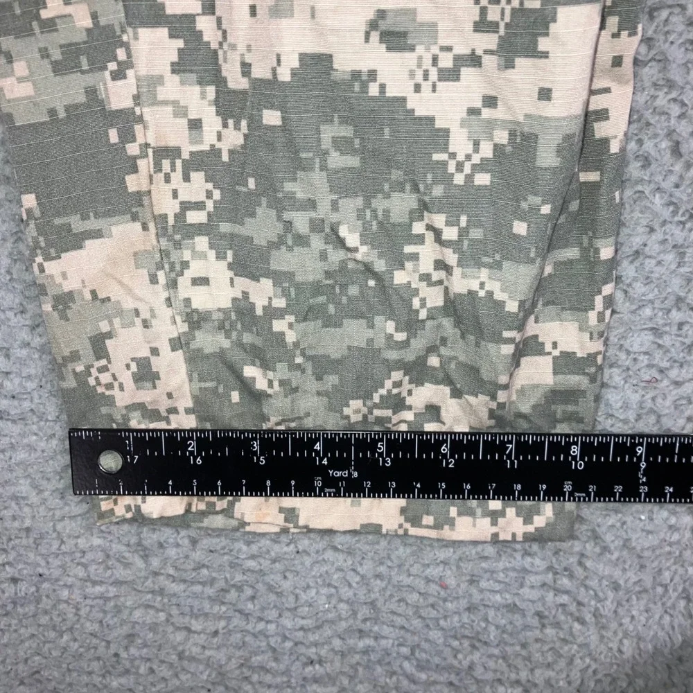 Military Cargo Pants Men 30x31 Digital ACU Camo Ripstop Utility Trousers Grunge